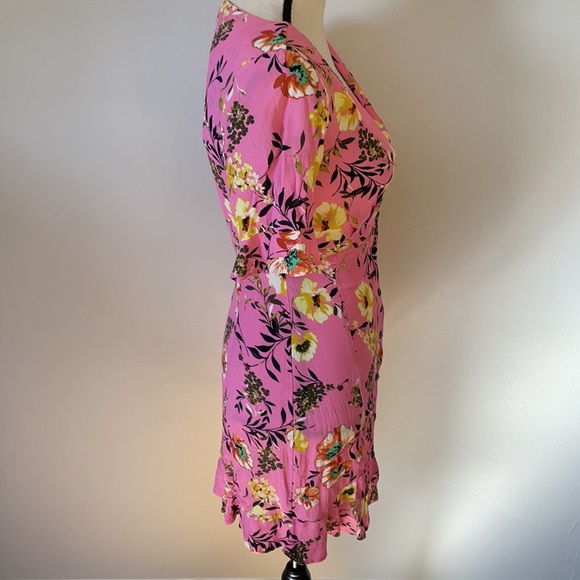 BERSHKA floral pink dress - Picture 6 of 13